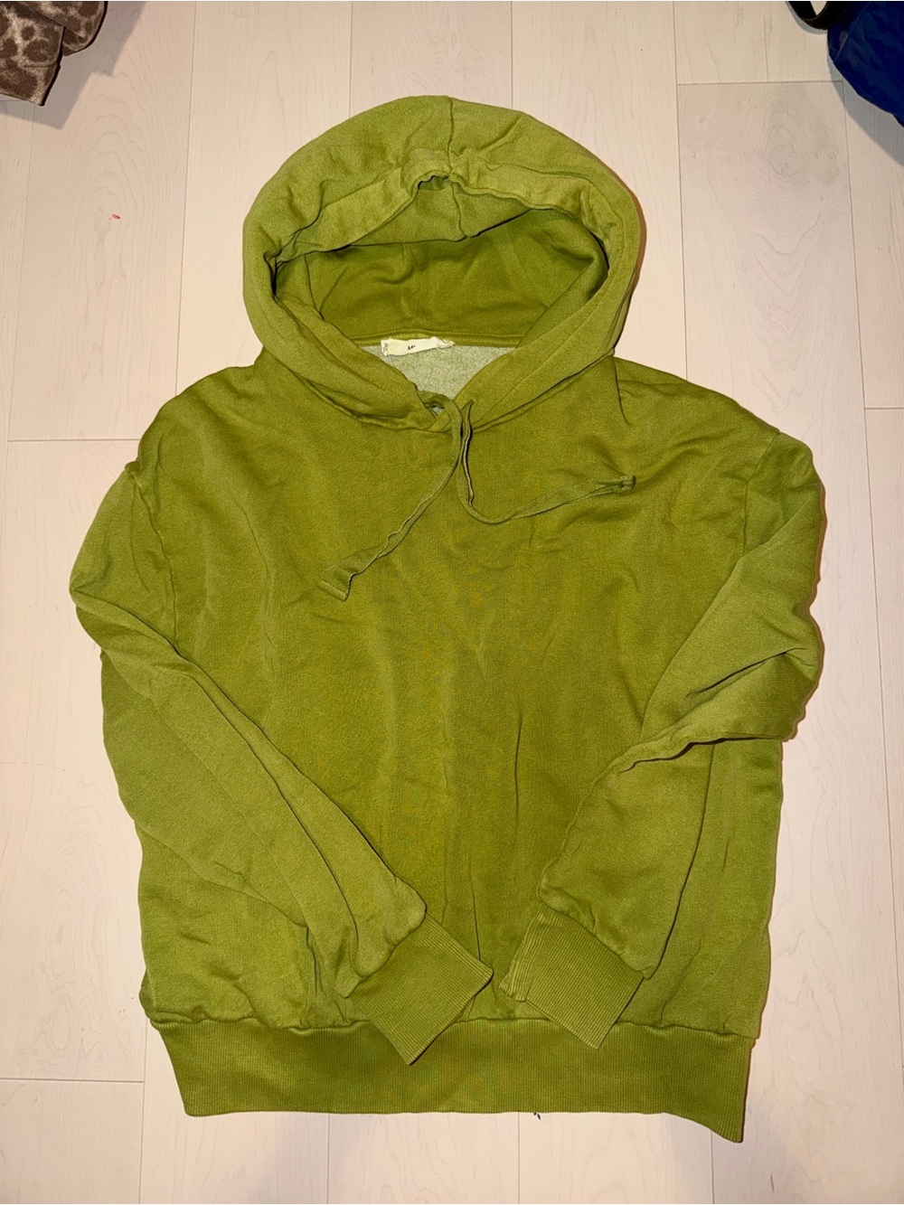 MANGO Olive Green Hooded Sweatshirt